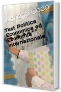 Test Politica Economica ed Economia Internazionale