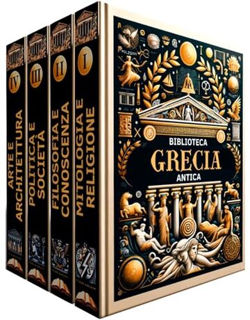 Biblioteca della Grecia Antica: 4 LIBRI: Pilastri di Cultura, Filosofia, Politica e Arte: Svelando le Origini del Mondo Moderno, Riflessioni su Miti, Menti e Monumenti