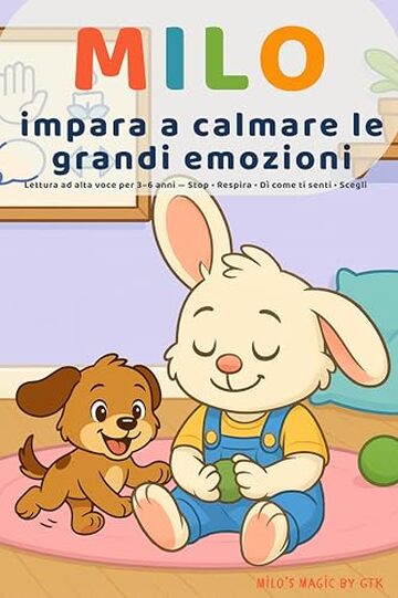 Milo impara a calmare le grandi emozioni: Lettura ad alta voce per 3&ndash;6 anni &mdash; Stop &bull; Respira &bull; D&igrave; come ti senti &bull; Scegli (Le piccole lezioni di Milo-)