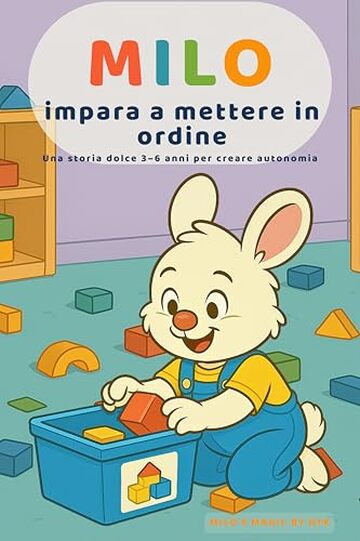 Milo impara a mettere in ordine: Una storia dolce 3&ndash;6 anni per creare autonomia: guarda &bull; scegli &bull; fai, con il gesto &ldquo;Zampa al Cuore&rdquo; e la routine &ldquo;Fermati ... &mdash; Scegli&rdquo;. (Le piccole lezioni di Milo-)
