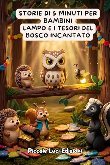 Storie di 5 Minuti per Bambini &ndash; Lampo e i Tesori del Bosco Incantato: Favole Della Buonanotte E Racconti Illustrati Per Bambini Dai 3 Ai 6 Anni &ndash; Storie ... Di Amicizia E Coraggio Per Sognare Prima