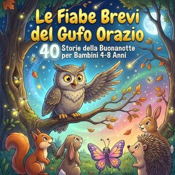 LE FIABE BREVI DEL GUFO ORAZIO: 40 Storie della Buonanotte per Bambini 4-8 Anni (Le Storie del Bosco Saggio Vol. 2)