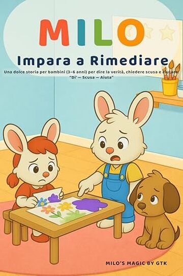 Milo Impara a Rimediare: Una dolce storia per bambini (3&ndash;6 anni) per dire la verit&agrave;, chiedere scusa e aiutare (Le piccole lezioni di Milo-)