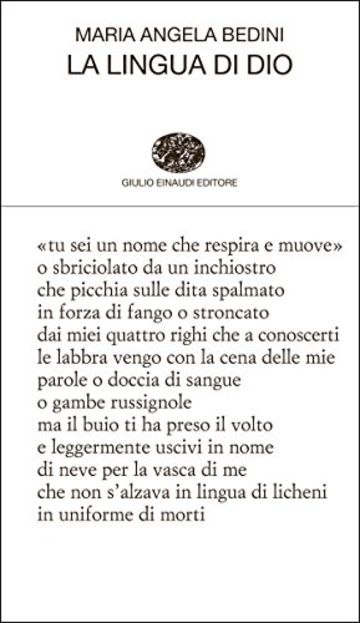 La lingua di Dio (Collezione di poesia Vol. 317)