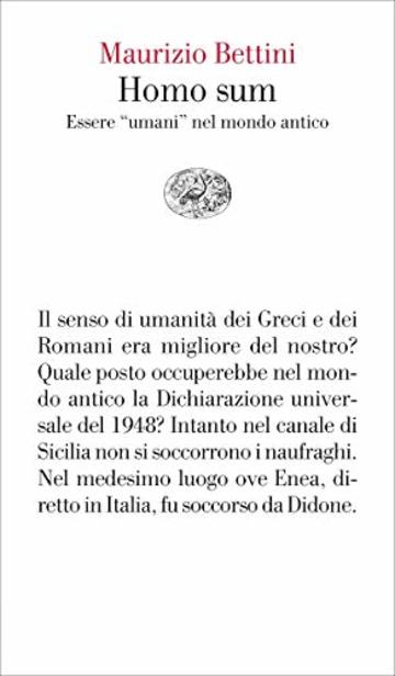 Homo sum: Essere "umani" nel mondo antico (Vele)